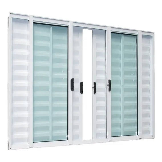Veneziana AlumÃnio 6 Folhas Branco 120 X 120 Linha 18 Foto 1