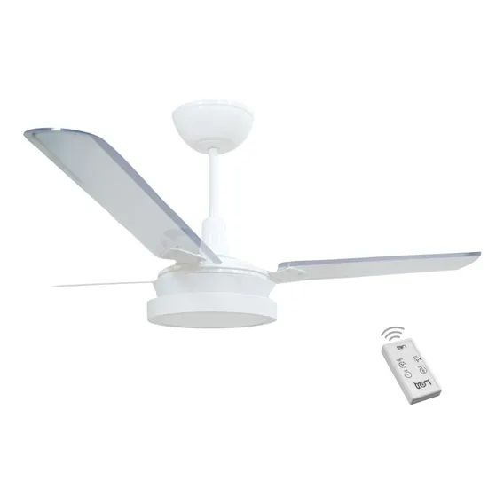 Ventilador Branco 110v 3 Pás Transparentes E Controle Remoto Foto 1