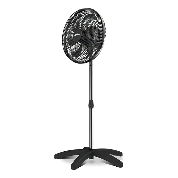 Ventilador Coluna Pedestal Turbo Motor 2 Rolamentos Weg 200w Estrutura Preto/preto 110v/220v Foto 1