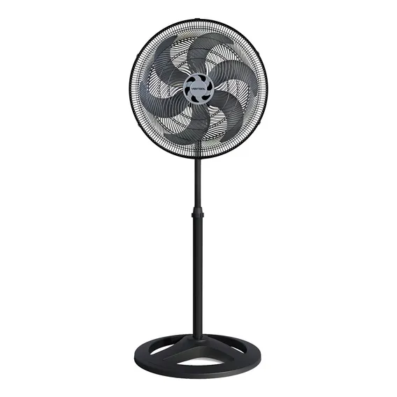 Ventilador Coluna Preto 50cm Turbo 6 Pás Oscilante Ventisol Foto 1