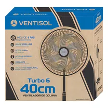 Ventilador De Coluna 40cm Turbo 6 Pás Oscilante Bronze Ventisol Foto mini 4