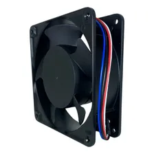 Ventilador De Painel 120x120x38mm 127/220V 12038abhbl Estrutura Preto Pás Preto Diâmetro 3.048 M Frequência 50/60hz Material Das Pás Plástico Quantidade De Pás 5 127/220v Foto mini 4
