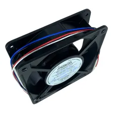 Ventilador De Painel 120x120x38mm 127/220V 12038abhbl Estrutura Preto Pás Preto Diâmetro 3.048 M Frequência 50/60hz Material Das Pás Plástico Quantidade De Pás 5 127/220v Foto mini  2