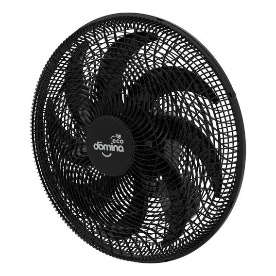 Ventilador De Parede Oscilante Eco Bivolt 250w 60cm Dômina Preto Bivolt Rolamento Duplo Blindado Térmico Foto 1