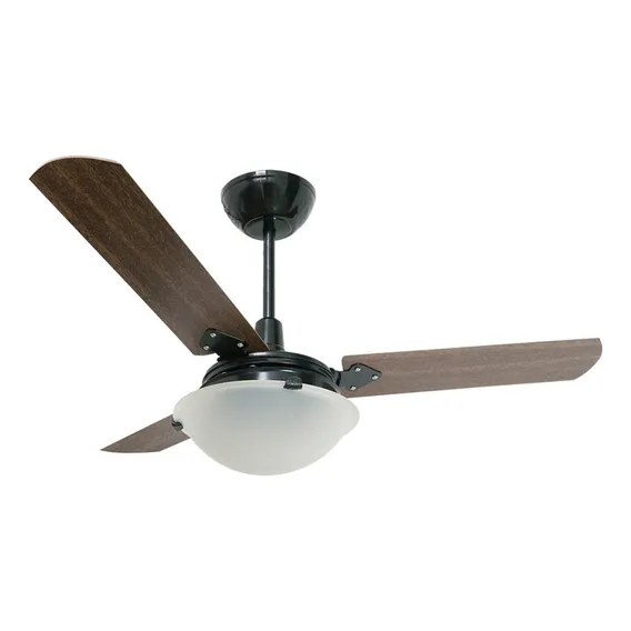 Ventilador De Teto Citrino Tron Preto 3 Pás Mogno 127v Foto 1