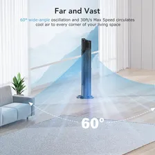 Ventilador de Teto Torre Silence com Ajuste de 3 Velocidades 127V Silencioso Oscilante com Controle Remoto Com controle ventilação Com 3 Modos E 6 Velocidades Temporizador Com Caixa De Aromaterapia Foto mini 4