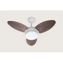 Ventilador De Teto Ventura Branco Pás Tabaco 127v 110V Foto mini  2