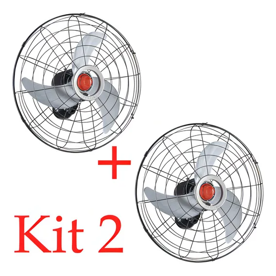 Ventilador Industrial Parede 70cm Kit 02 Peças Silencioso Foto 1