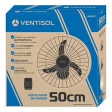 Ventilador Osc Parede 50cm Preto Grade Aco Bivolt Ventisol 127V/220V Foto mini 4