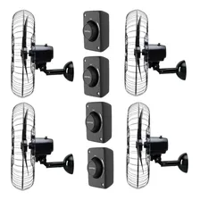 Ventilador Parede 60cm ( Combo 4 Un ) Preto 127v Ventisol 220v Foto mini 1