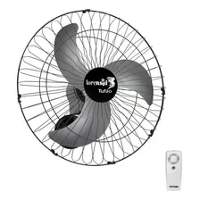 Ventilador Parede Tufão 60cm Loren Sid Biv + Controle Remoto Estrutura Preto Pás Cinza Diâmetro 60 Cm Material Das Pás Plástico Quantidade De Pás 3 110v/220v Foto  mini 1
