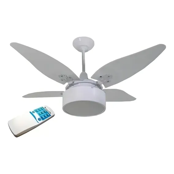 Ventilador Teto Branco 4 Pás Branca Controle Remoto Autentic 220v Foto 1