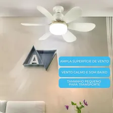 Ventilador Teto Com Luz Integrada Ventilador Teto Silencioso 6 Pás Facil Tippi Foto mini 4