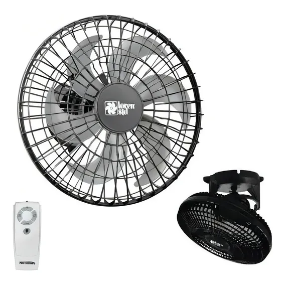 Ventilador Teto Controle Remoto Orbital Loren Sid 50cm Preto Diâmetro 50 Cm 110v/220v Foto 1