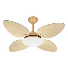 Ventilador Teto Dourado Silencioso 4 Pás Pétalo Ventax 110v Foto  mini 1