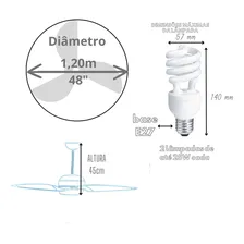 Ventilador Teto Latina Branco 3 pás VT633 220v Foto mini 3
