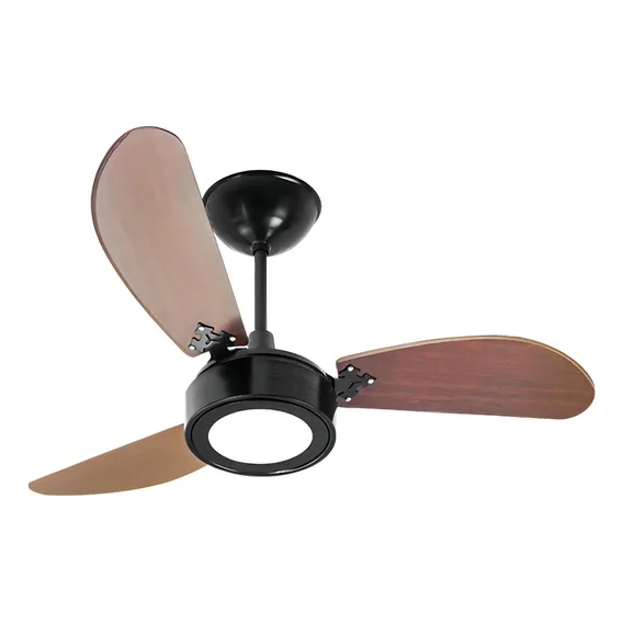 Ventilador Teto New Light Led 3 Pás 130w Venti-delta Estrutura Preto 110v Foto 1