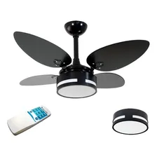 Ventilador Teto Preto Prime 4 Pás Controle Remoto Autentic 127v Foto mini 1