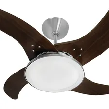 Ventilador Teto Tron Mareiro Led 4 PĂĄs 127v Marrom/alumĂnio Foto mini 2