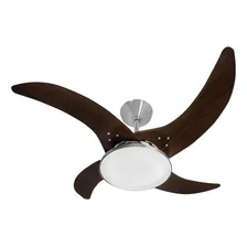 Ventilador Teto Tron Mareiro Led 4 PĂĄs 127v Marrom/alumĂnio Foto mini 1
