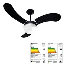 Ventilador Teto Venti-delta New Montana 3 PƔs Preto 220v Foto mini 4