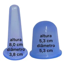 Ventosa De Silicone Massagem 4 Corporal 1 Facial Cup Charme Foto mini 4