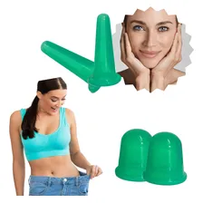 Ventosa silicone massagem ventosaterapia Força e Charme kit c 4 Foto  mini 1