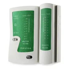 Verificador Cabo De Rede Rj45 Cat5e Cat5 Testador + Bateria Foto mini  3