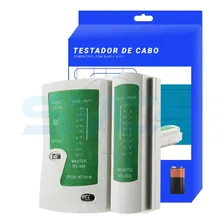 Verificador Cabo De Rede Rj45 Cat5e Cat5 Testador + Bateria Foto  mini 1