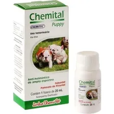 VermÃfugo Chemital Puppy Para Cachorro Frasco Com 20 Foto mini 3