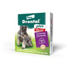 Vermífugo Drontal Plus Carne - Cães10kg - 2 Comp Foto  mini 1