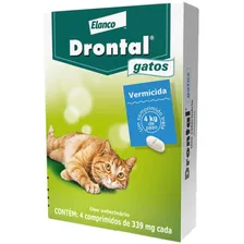 VermÃfugo Drontal Plus Gatos Até 4kg - 4 Comprimidos Elanco Foto mini 1