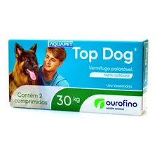 VermÃfugo Top Dog Ourofino Cães Até 30kg C/ 2 Comprimidos Foto mini 1