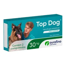 VermÃfugo Top Dog Ourofino Cães Até 30kg C/ 2 Comprimidos Foto mini 2