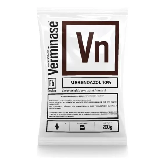 Verminase Mebendazole 10% Aves 200gr Foto 1