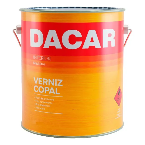 Verniz Copal 900ml Dacar Acabamento Brilhante Foto 1