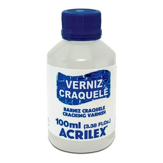 Verniz Craquele Acrilex - Interno / Externo - Brilho Foto 1