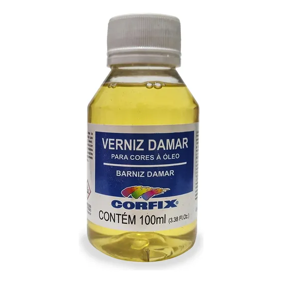 Verniz Damar 100ml Corfix Acabamento Brilhante Cor Amarelo Foto 1