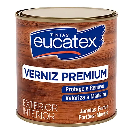 Verniz Eucatex Tingidor Mogno Brilhante 225ml Foto 1