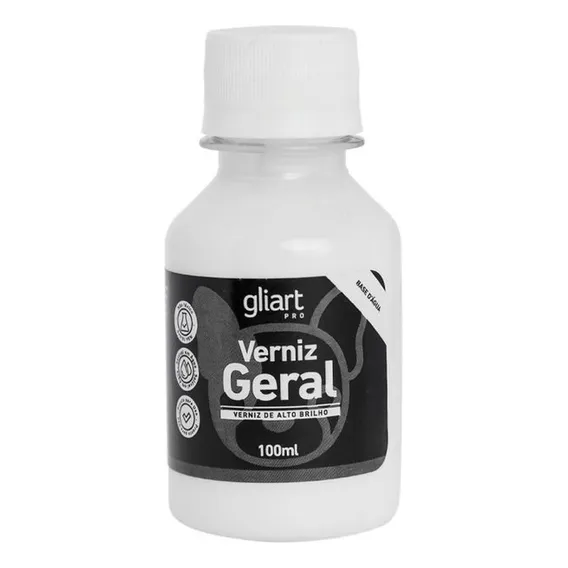Verniz Geral 100ml - Gliart Acabamento Brilhante Foto 1