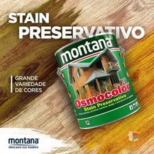 Verniz Madeira Osmocolor Montana 3,6L Acabamento Acetinado Cor Natural Uv Gold Foto mini  3
