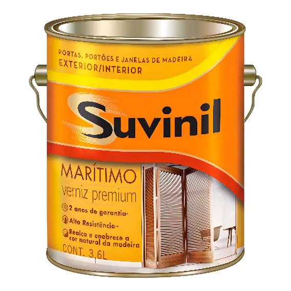 Verniz MarÃtimo 3,6 Litros Brilhante Incolor Suvinil Suvinil Foto 1