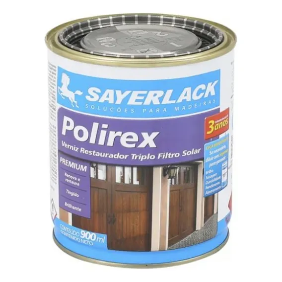 Verniz Polirex Restaurador Mogno/imbuia 900ml Sayerlack Acabamento Brilhante Cor Mogno Foto 1