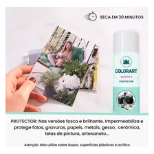Verniz Spray Colorart Protector Brilhante Fotos Gravuras Foto mini 4