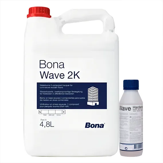 Vernize Bona Wave 2k Bi-componente (catalisado) - 5 Litros Acabamento Brilho Cor Incolor Foto 1