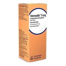 Vetmedin 5mg 50 Comprimidos Pimobendan Cães Cardiacos Foto  mini 1