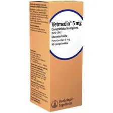 Vetmedin Pimobendan 5mg 50 Comprimidos Cães Cardiacos 5 Mg Foto  mini 1