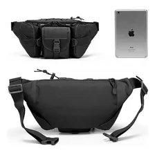 Viagem Pochete Masculina Casual Preto Wicopet Bolsa Pochete Foto mini 3