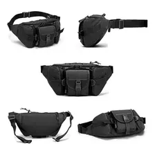 Viagem Pochete Masculina Casual Preto Wicopet Bolsa Pochete Foto mini 2