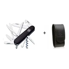 Victorinox Huntsman Cor Preto Canivete Suíço 15 Funções Com Bainha M Foto  mini 1